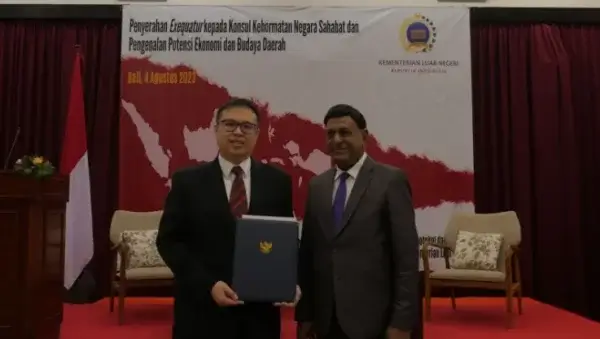 Pelantikan Konsul Kehormatan Republik Mauritus Untuk RI, Perkuat Kerjasama Ekonomi dan Energi Kedua Negara